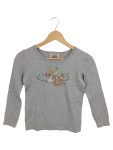 Vorschaubild 1 von Damen Pullover Gr. 38/M Grau Weihnachtlich Rentier-Motiv