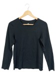 Vorschaubild 1 von Langarmshirt Damen Gr. 38/M Basic Schwarz Baumwolle