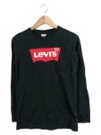 Vorschaubild 1 von Langarmshirt Kinder Gr. 176 Schwarz Logo Print Freizeit Casual