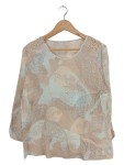 Vorschaubild 1 von Damen Hemdbluse Langarm Mehrfarbig Animal-Print Gr. M