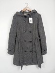 Vorschaubild 2 von CORDON Damen Übergangsmantel Gr. 36/S Grau Wolle Kapuze Trenchcoat