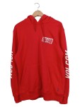 Vorschaubild 1 von Kapuzenpullover Herren Gr. 48/M Rot Baumwolle Logo-Print Schriftzug