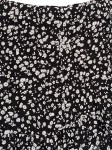 Vorschaubild 2 von Damen A-Linienrock Schwarz Blumenmuster Gr. 42/XL Midirock Feminin