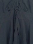 Vorschaubild 3 von Damen Festliches Kleid Gr. 42 Schwarz Elegant Rüschen Schleife Midikleid