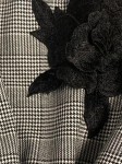 Vorschaubild 3 von Damen Hemdbluse Gr. 40 Kariert Mehrfarbig Blumenapplikation