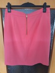 Vorschaubild 2 von Bleistiftrock Damen Rot Gr. 42/XL Polyester Uni Business Midirock