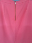 Vorschaubild 3 von Bleistiftrock Damen Rot Gr. 42/XL Polyester Uni Business Midirock