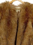 Vorschaubild 2 von Pelzjacke Damen Braun Gr. 38/M Polyester Modal Strukturmuster Party