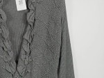 Vorschaubild 3 von Damen Strickjacke Grau Gr. 46/3XL Feminin mit Rüschen
