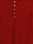 Vorschaubild 2 von Damen Langarm Poloshirt Rot Gr. 36;S Preppy Stil