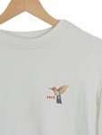 Vorschaubild 4 von Damen Pullover Sweatshirt Kolibri-Aufdruck Gr. 32/XXS Weiß Casual
