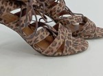 Vorschaubild 3 von Damen Sandaletten Gr. 40 Leopardenmuster Animal-Print Schnürung Mehrfarbig
