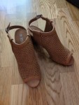 Vorschaubild 1 von BPC Selection Damen Wedges Sandaletten Braun Lochmuster Gr. 38
