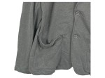 Vorschaubild 4 von Sakko Herren Gr. 46/S Grau Meliert Casual Langarm Zierknöpfe Knopf