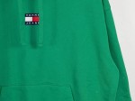Vorschaubild 5 von Kapuzenpullover Herren Gr. 48/M Grün Baumwolle Uni Casual Langarm