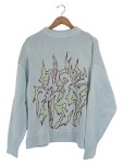 Vorschaubild 1 von Pullover Herren Blau Gr. 46/S Baumwolle Grafisch Streetwear Langarm