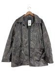 Vorschaubild 1 von Damen Lederjacke Grau Gr. 38/M Casual Polyester