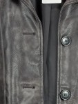 Vorschaubild 3 von Damen Lederjacke Grau Gr. 38/M Casual Polyester