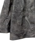 Vorschaubild 4 von Damen Lederjacke Grau Gr. 38/M Casual Polyester