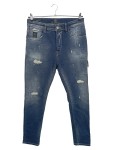 Vorschaubild 1 von Tapered Fit Jeans Herren Blau Gr. W33 L31 mit Rissen