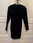 Vorschaubild 2 von Damen Strickkleid Langarm Schwarz Gr. 34/XS Basic