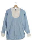 Vorschaubild 1 von Herren Business Hemd Gr. 2 Hellblau Creme Langarm
