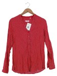 Vorschaubild 1 von Damen Bluse Gr. 38 Rot Punkte Langarm Viskose