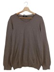 Vorschaubild 1 von Pullover Herren Braun Gr. 48/M Wolle Uni Casual Langarm Herbst/Winter