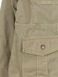 Vorschaubild 4 von Damen Leichte Jacke Parka Gr. 42/XL Beige Kapuze Fellbesatz Casual