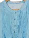 Vorschaubild 2 von Damen Blusenkleid Tunikakleid Gr. 42 XL Blau Blumenmuster Feminin