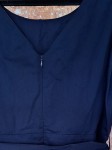 Vorschaubild 4 von Damen Sommerkleid Gr. 40 Blau Elegant Baumwolle Midikleid