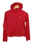 Vorschaubild 1 von Damen Trainingsjacke Gr. 38 M Rot Sportlich Kapuze Polyester