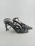 Vorschaubild 2 von Sandaletten Damen Gr. 39 Schwarz Elegant Riemchensandalen