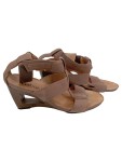 Vorschaubild 1 von Damensandaletten Gr. 36 Beige Wildleder Komfortabel Klettverschluss