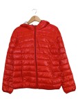 Vorschaubild 1 von Windjacke Damen Gr. 38/M Rot Polyester Uni Casual Langarm