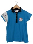 Vorschaubild 1 von Damen Poloshirt Gr. 38;M Blau Casual Logo Stickerei