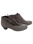 Vorschaubild 1 von Damen Stiefeletten Gr. 39.5 Grau Casual Schnürung Reißverschluss