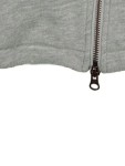 Vorschaubild 6 von Sweatjacke Damen Grau Gr. 38 Langarm Reißverschluss Nieten