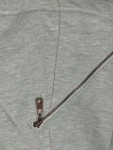 Vorschaubild 5 von Sweatjacke Damen Grau Gr. 38 Langarm Reißverschluss Nieten