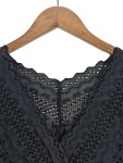 Vorschaubild 3 von Damen Langarmshirt 36/S Schwarz Feminin Lochmuster