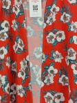Vorschaubild 4 von Damen Kimono Bluse Rot Blumenmuster Gr. 44/XXL
