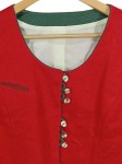 Vorschaubild 2 von Trachtenjacke Damen Rot Gr. 40/L Leinen Uni Traditionell 3/4-Arm Festlich