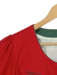 Vorschaubild 3 von Trachtenjacke Damen Rot Gr. 40/L Leinen Uni Traditionell 3/4-Arm Festlich