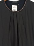 Vorschaubild 3 von Taifun Damen Bluse Gr. 40/L Schwarz Elegant mit Schmucksteinbesatz