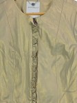 Vorschaubild 3 von Leichte Jacke Damen Gold Gr. 36/S Feminin Rüschen Metallic