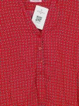 Vorschaubild 4 von Damen Bluse Gr. 38 Rot Punkte Langarm Viskose