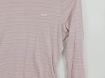 Vorschaubild 3 von Damen Langarmshirt gestreift Rosa Gr. 38 Baumwolle Casual