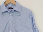 Vorschaubild 5 von Business Hemd Herren Blau Gr. 48/M Baumwolle Kariert Kurzarm Knopf