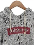 Vorschaubild 3 von Herren Kapuzenpullover Hoodie Gr. M Grau Sportlich Abstrakt Muster