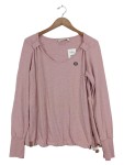 Vorschaubild 1 von Damen Langarmshirt Gr. 40/L Rosa Casual Meliert Baumwolle